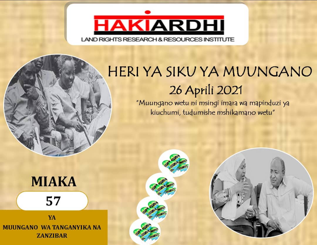 Heri ya siku ya Muungano, 26 Aprilli 2021