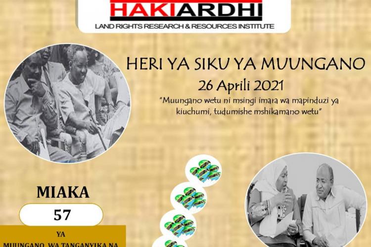 Heri ya siku ya Muungano, 26 Aprilli 2021