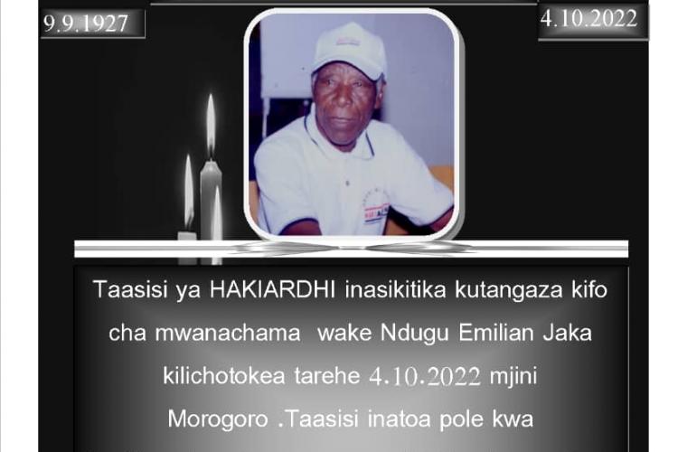 Buriani Mzee Emilian Jaka